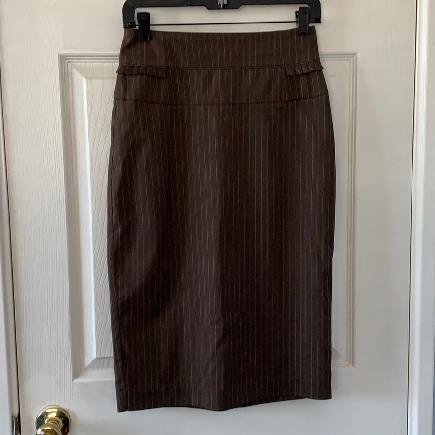 Brown Pencil Skirt